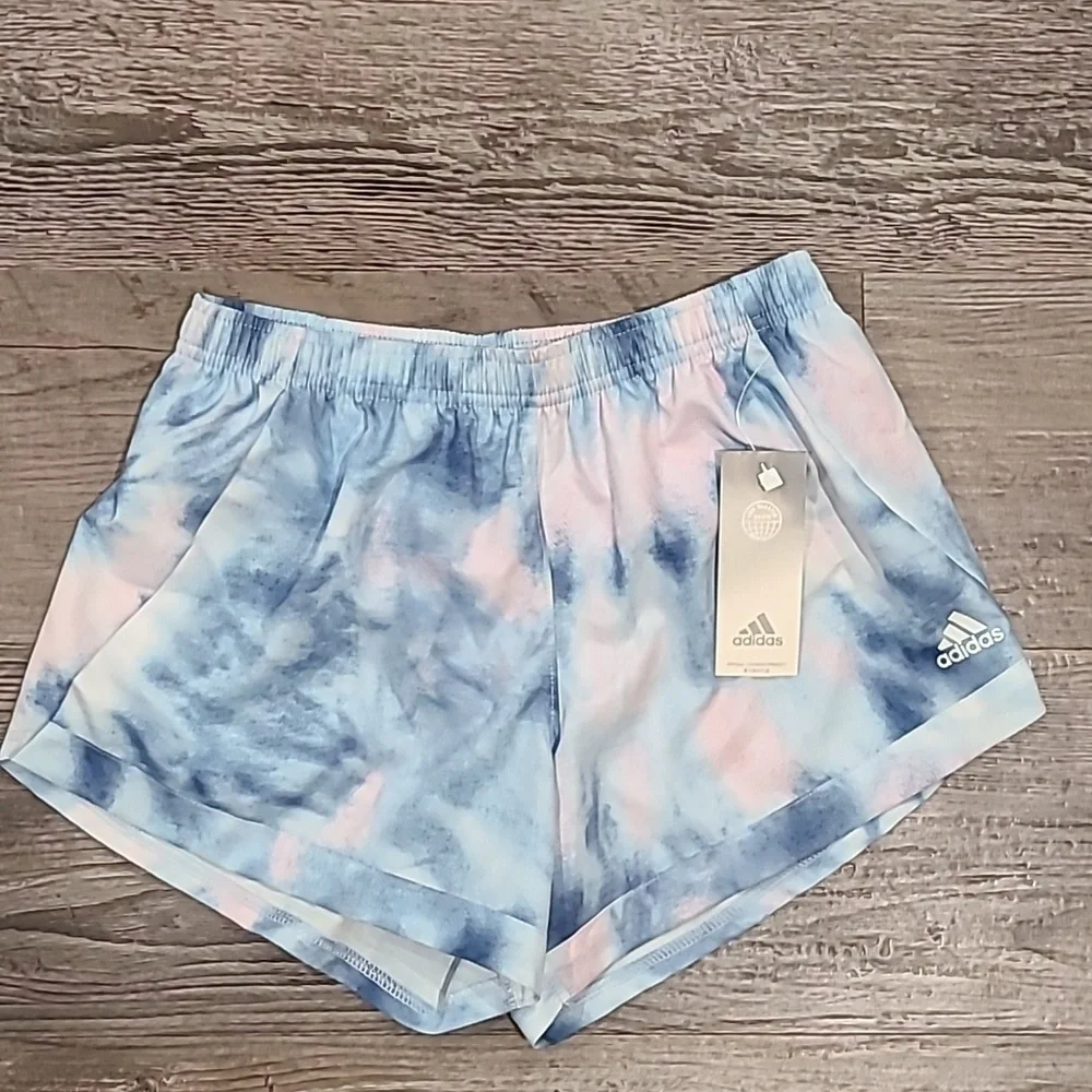 Adidas Tie Front Tanktop with Matching Tie Dye Shorts Size Large/10